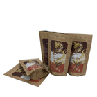 Coffeの豆のオートミールの穀物のためのBauugの上の利用できる農業の植物のクラフト紙包装袋の食糧立場