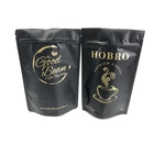コーヒー豆袋の包装の上のジップ ロック式の袋の立場とのマットの注文の印刷された黒いアルミ ホイル250g 1kg