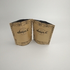 ジッパー ロックの黒のクラフト紙Ecoのカスタマイズされたロゴの友好的なインスタント コーヒーの包装の袋の上の250g 500gの立場