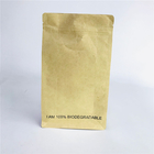 受け入れられる注文はジッパーが付いている環境に優しい袋のクラフト紙PLA袋を立てる