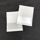 OEMの注文の白いロゴのサイズのコーヒー豆の宝石類の包装の袋のための透明な窓が付いているResealableクラフト紙