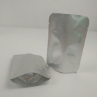 破損のノッチが付いている注文の明確な銀製のアルミ ホイルの袋のヒート シールのアルミ ホイルの銀製のマイラーの食糧貯蔵の包装袋