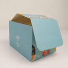 注文の折るボール紙のカートンはディスプレイ・ケース、小売りの軽食が包装箱を壁紙を張る段ボールPDQカウンターを引き裂く