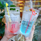 プラスチック液体の証拠の口の袋マイラーはPacketsを包むジュースのベビーフードのミルクの茶Food Pouchのための卸し売りを袋に入れる