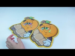 Holograph習慣の定形アルミニウム柔らかいタッチ3.5gの食品包装はマイラー型抜きされた袋を袋に入れる