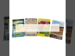 カスタムデザインの自己密閉型防湿ヒートシールジッパー透明フロントアルミホイルバックマイラープラスチックバッグ（砂糖用）