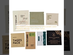 アルミ箔包装袋 ヒートシール 化粧品ローション シャンプー ミニスキンケアサンプルパウチ