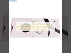 カスタムラグジュアリーマット紙ボード生分解性チョコレートギフトボックス（インサート付き折りたたみ式包装箱）