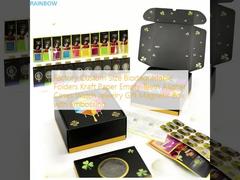 工場カスタムサイズ生分解性フォルダー クラフト紙 空の歯アライナーケース 時計ジュエリーギフトエンボス加工付きマグネットボックス