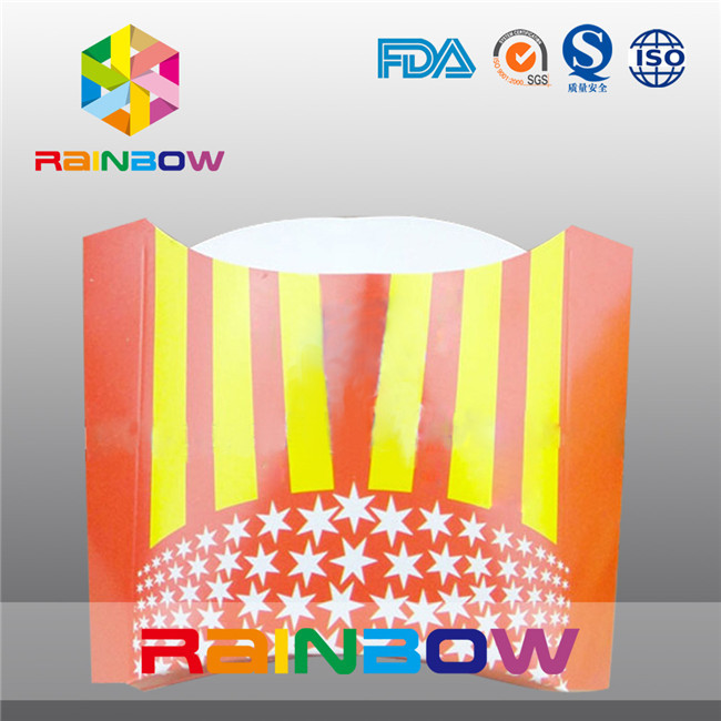 箱を包むフライ ドポテトのための使い捨て可能な折るペーパー包装箱