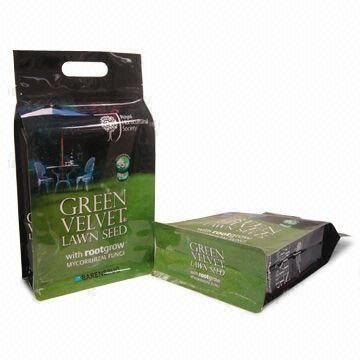 平底およびハンドルが付いている無毒なプラスチック ペット フードの袋