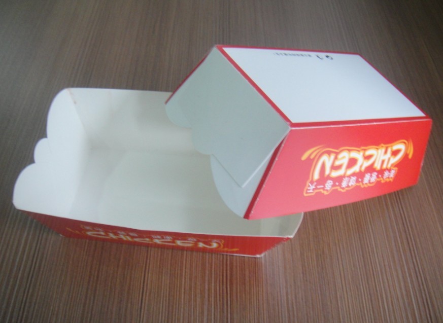 印刷されるすぐに使える食糧 OEM のロゴのための赤いファースト・フードの紙箱