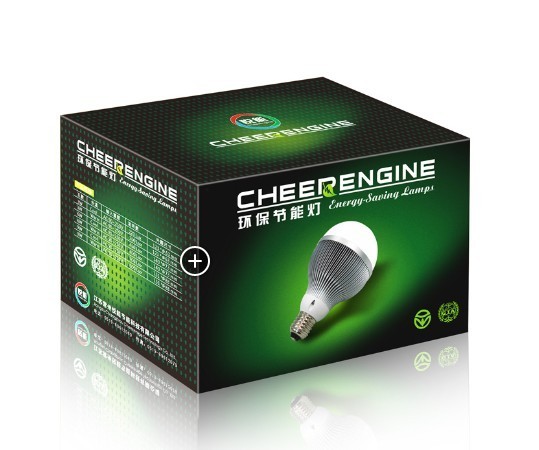 習慣の環境友好的な導かれた電球ペーパー包装箱はロゴを印刷しました