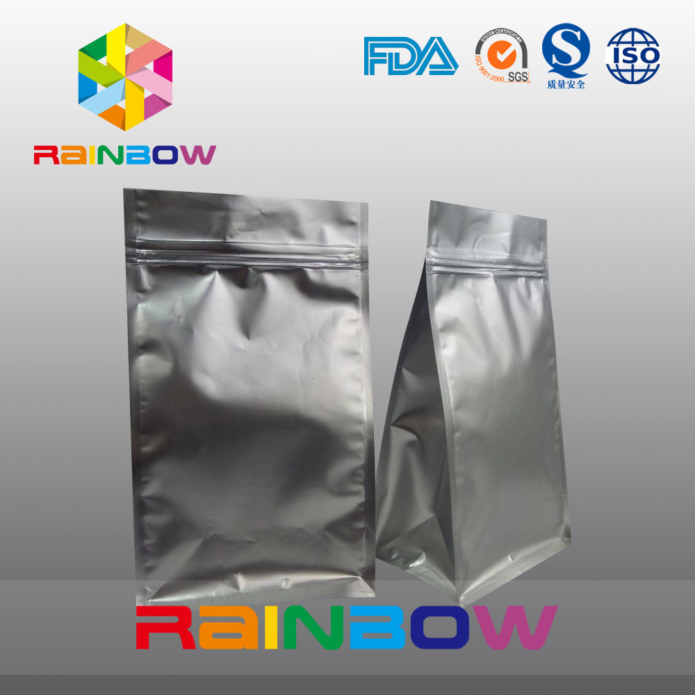 マットの黒 8 の側面のシールのコーヒー包装の最下のガセットは ziplock を袋に入れます