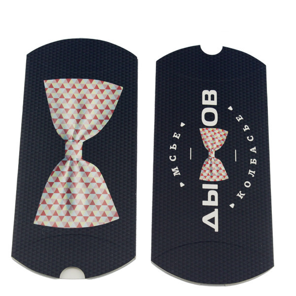 枕形のカスタマイズされたサイズそしてロゴの黒い白髪延長紙箱