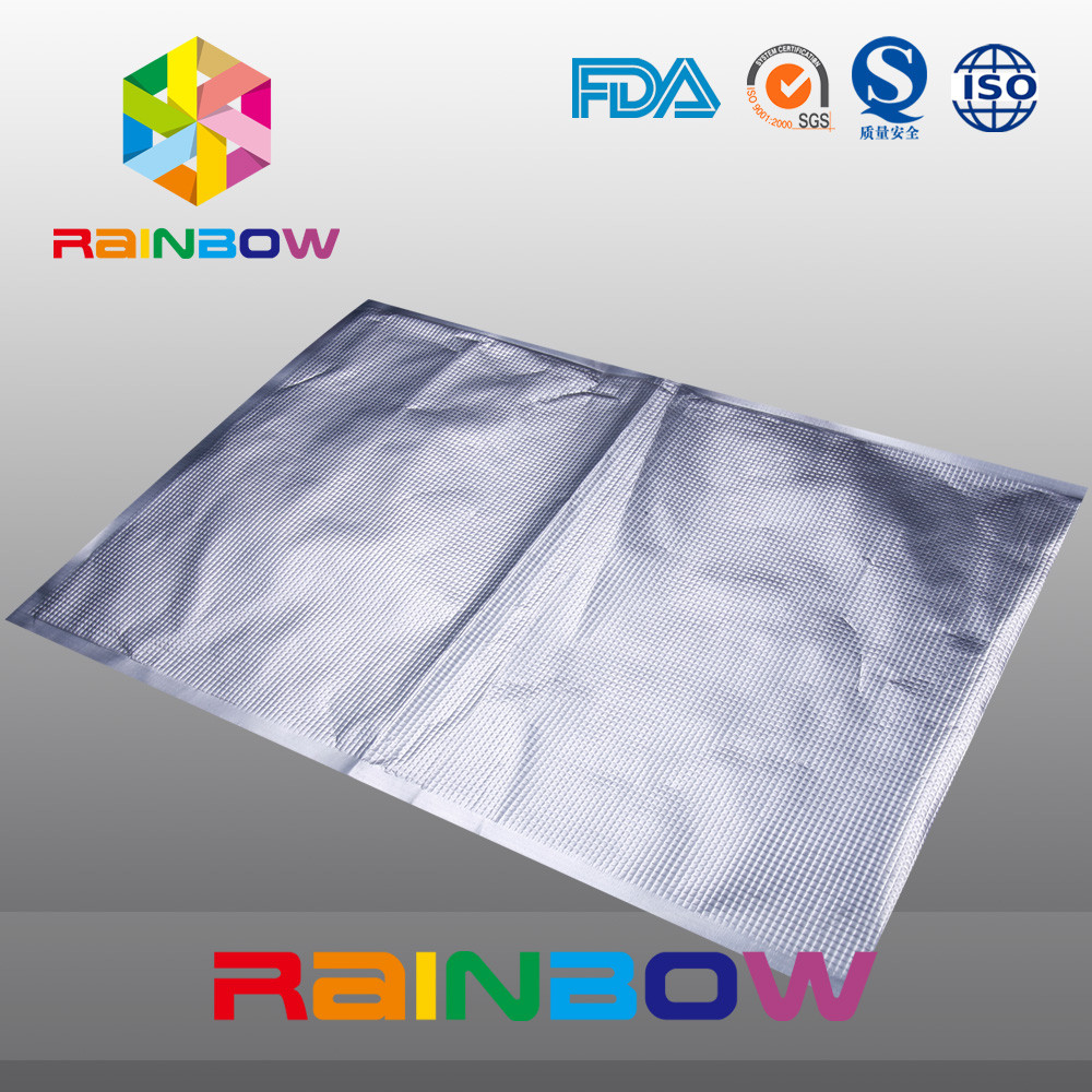 織り目加工の Channal の食糧真空シールは Sous Vide/食糧救済者のホイルによって浮彫りにされる袋を袋に入れます