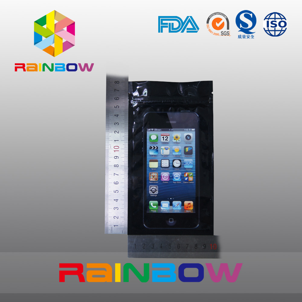 壷の明確な窓こつの穴と包む反静的な袋の電話