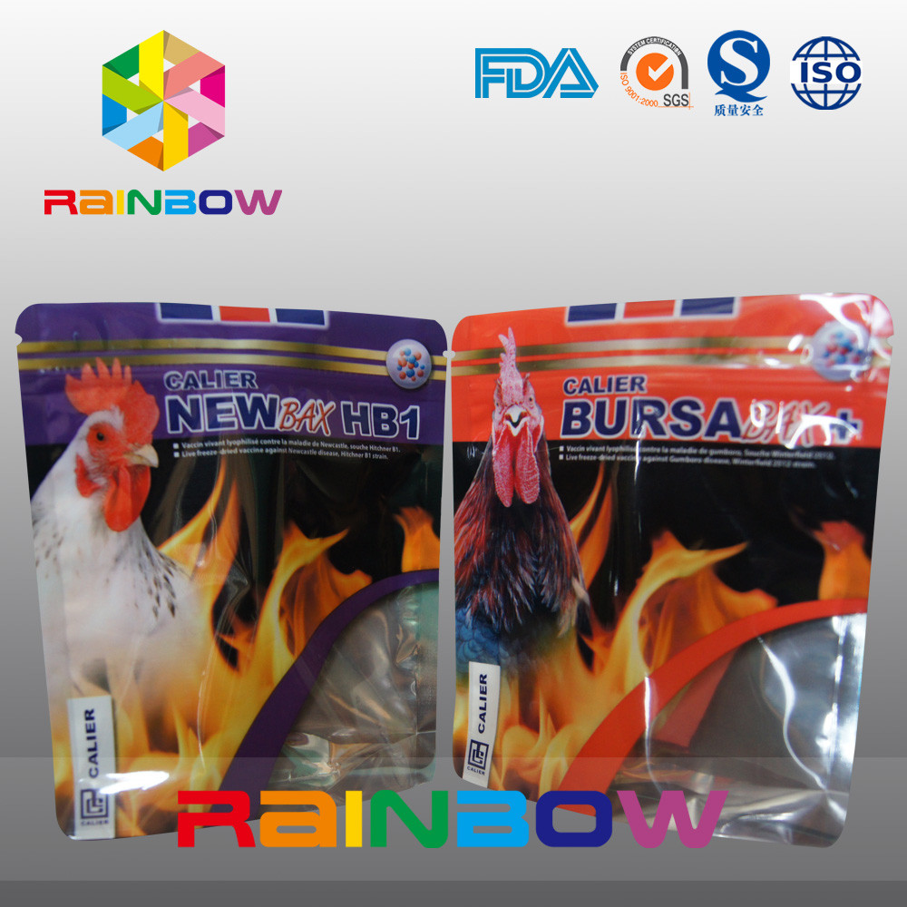 Zpilock のペット フードの袋のアルミ ホイルの動物の Tukey の食糧袋を立てて下さい