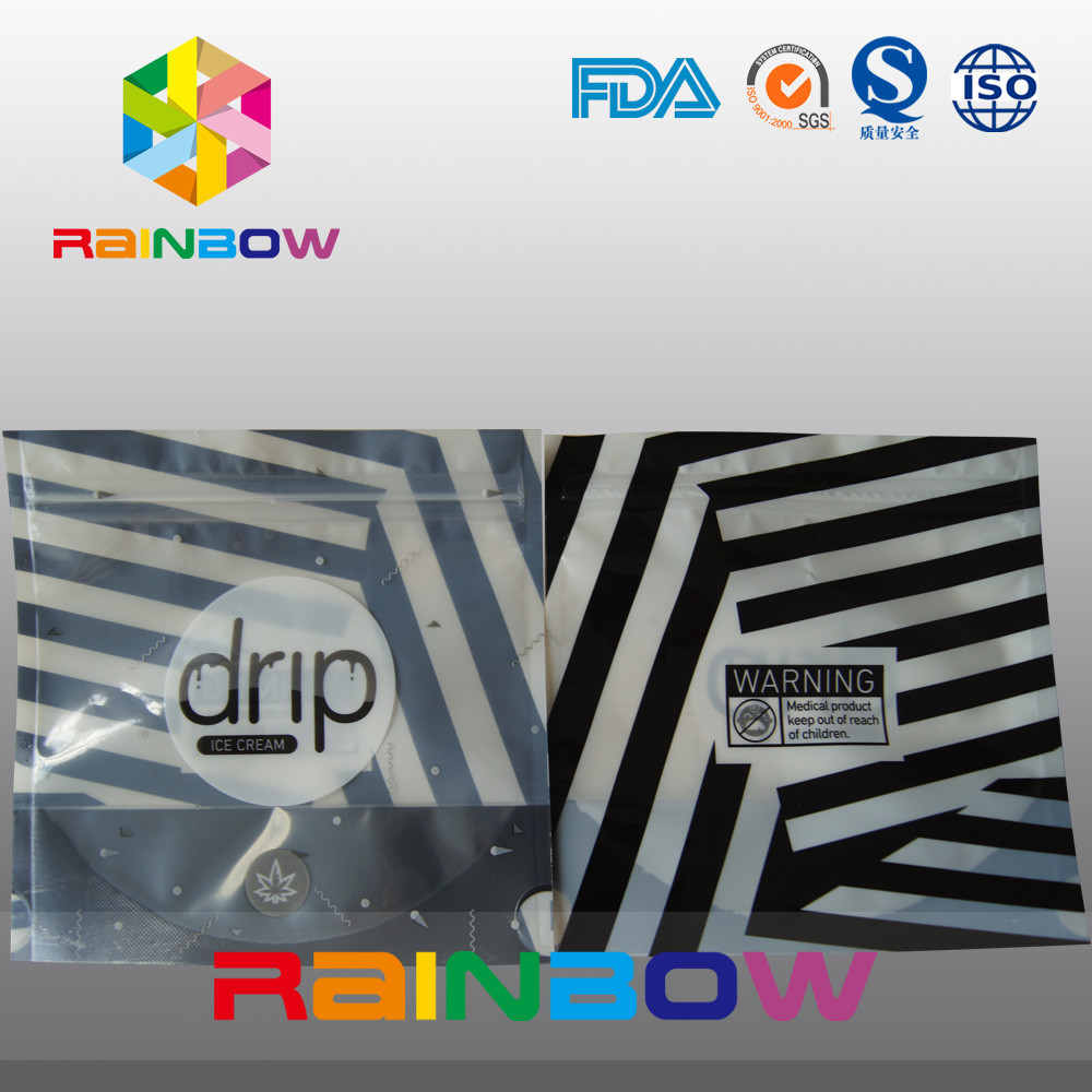 シマウマの縞は Noni の滴り袋、マイラーの流行の合成の袋を立てます