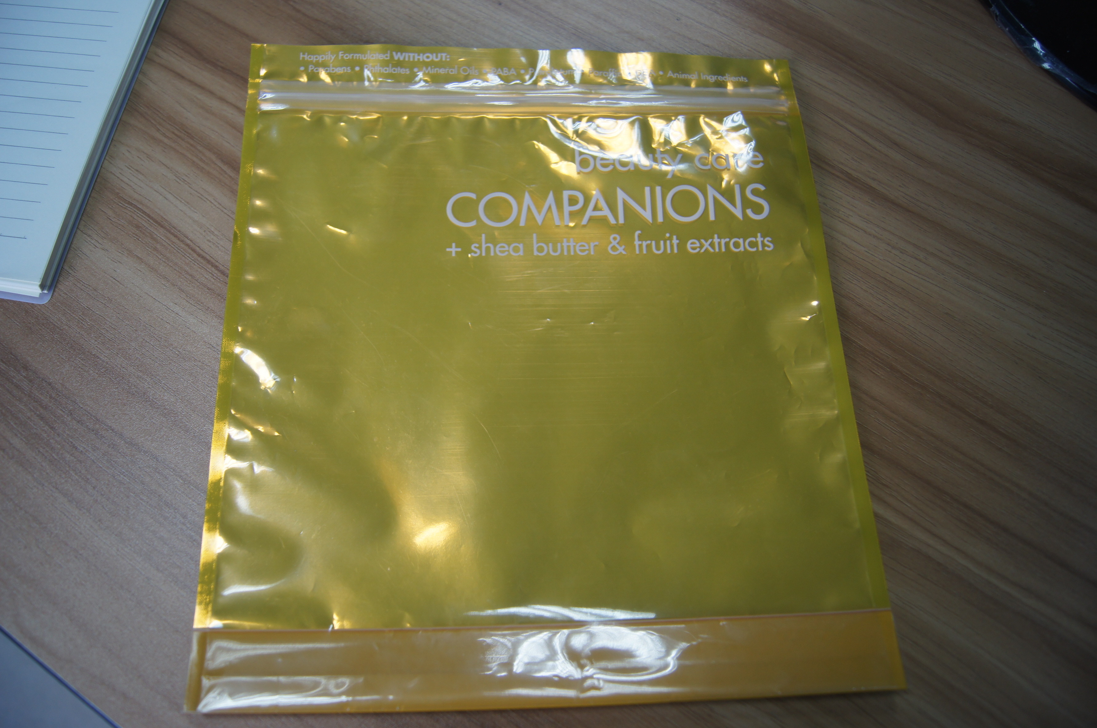 ジッパーが付いている透明な前部表示プラスチック化粧品の包装袋