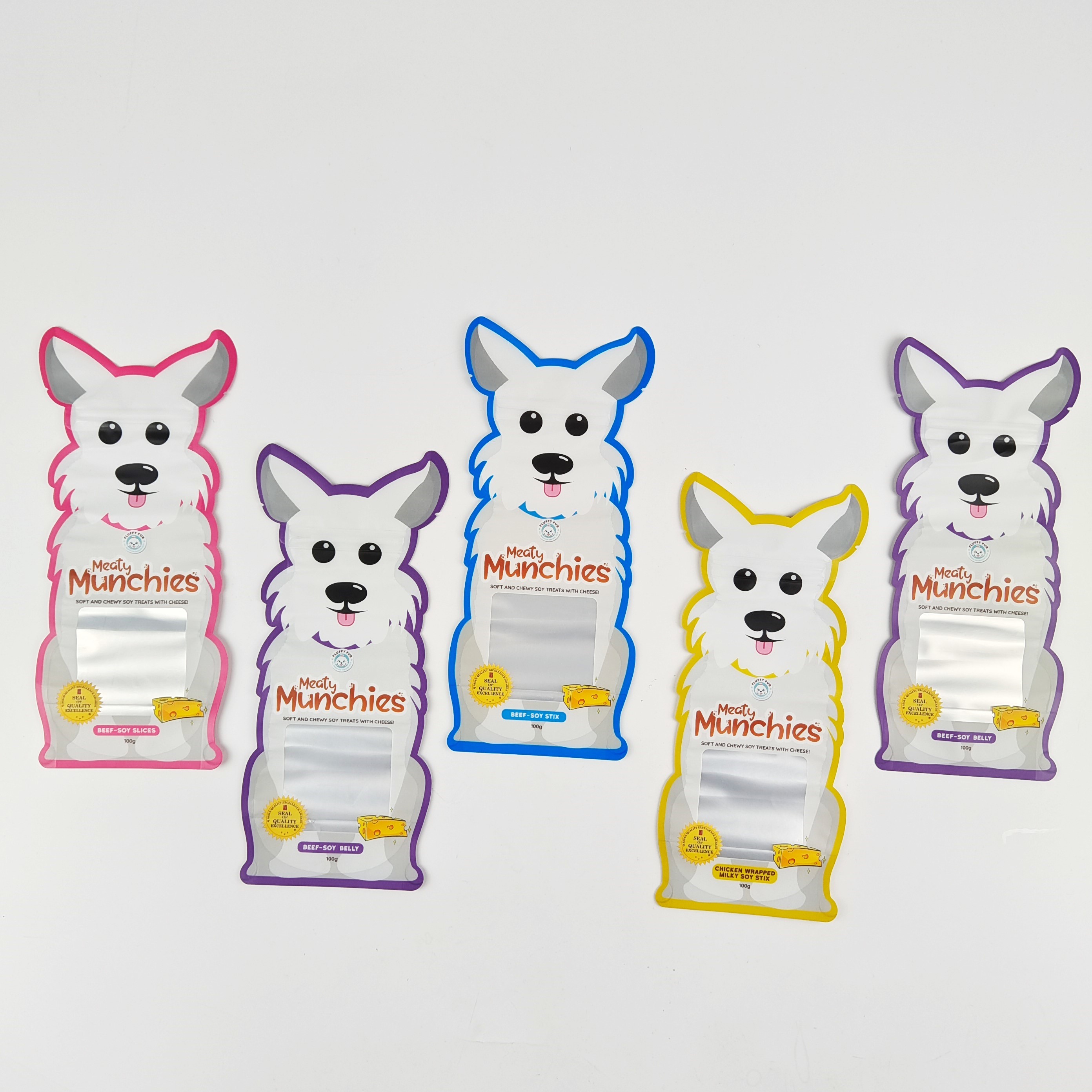 マイラーのChildproofジップ ロック式の立場は3.5g特別な型抜きされた50を- 200microns厚さ袋に入れる