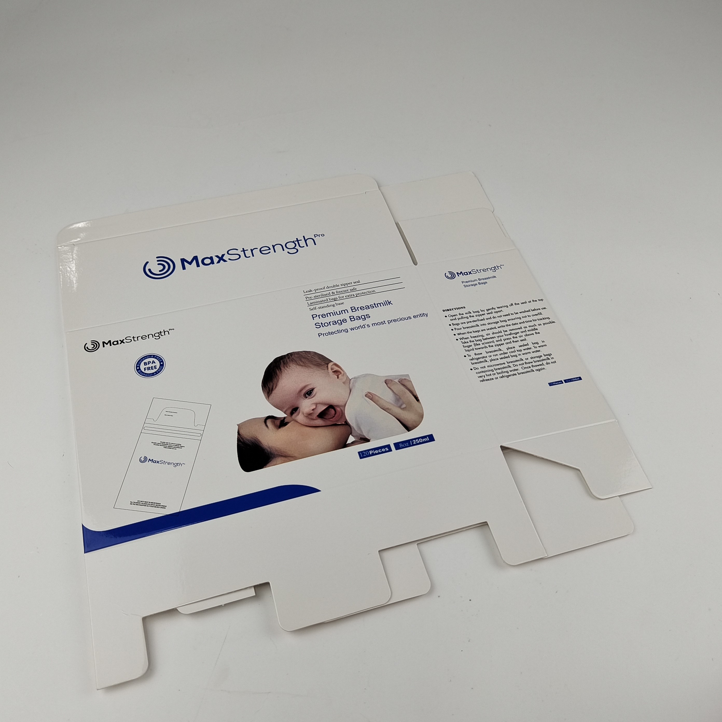 400gボール紙の収納箱は長方形のミルク包装箱をカスタマイズした