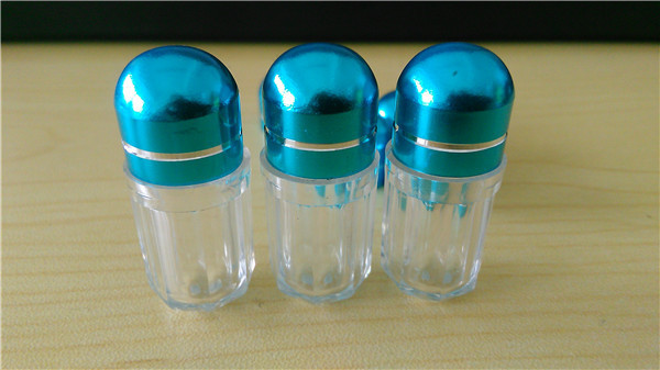 透明なPSのゆとりの金属の帽子によって包む性の丸薬のためのプラスチック薬瓶