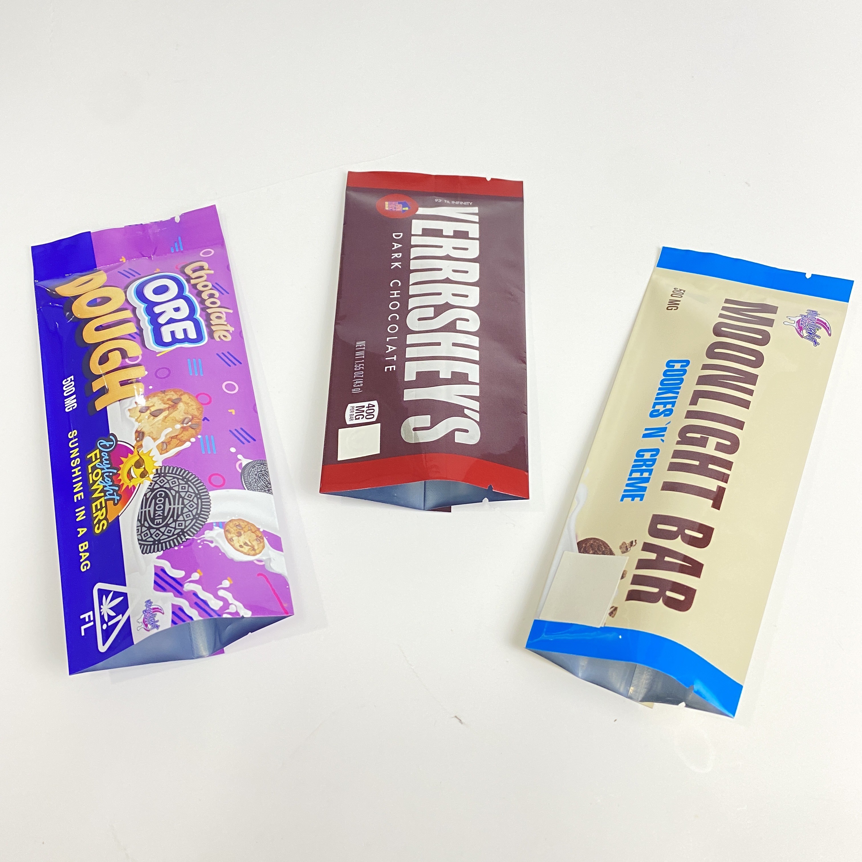 注文のロゴの背部は袋キャンデーGummiesを播く包装の袋を密封した