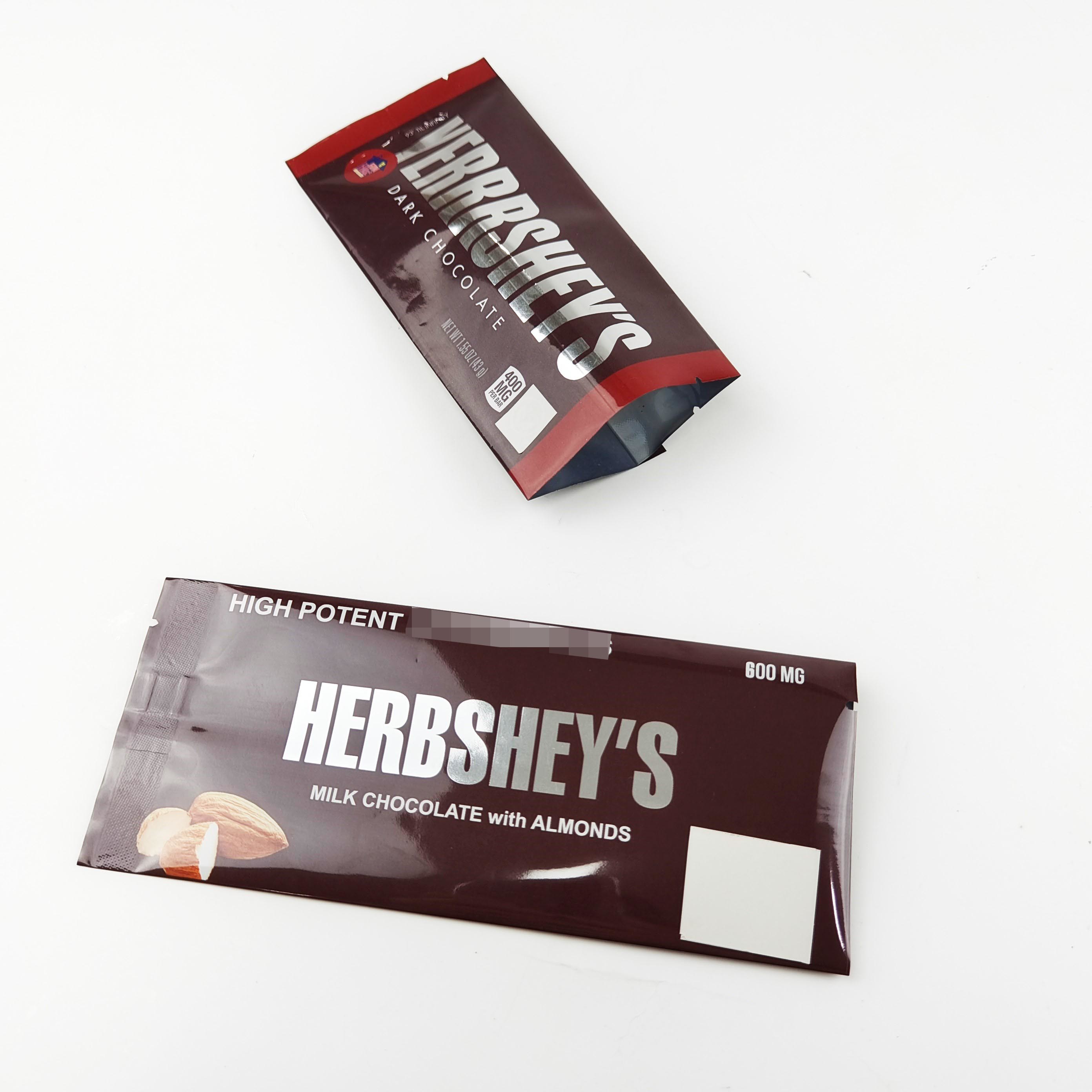 600mgチョコレート包装の袋の注文のロゴ ホイル袋チョコレート パッキング磨き粉