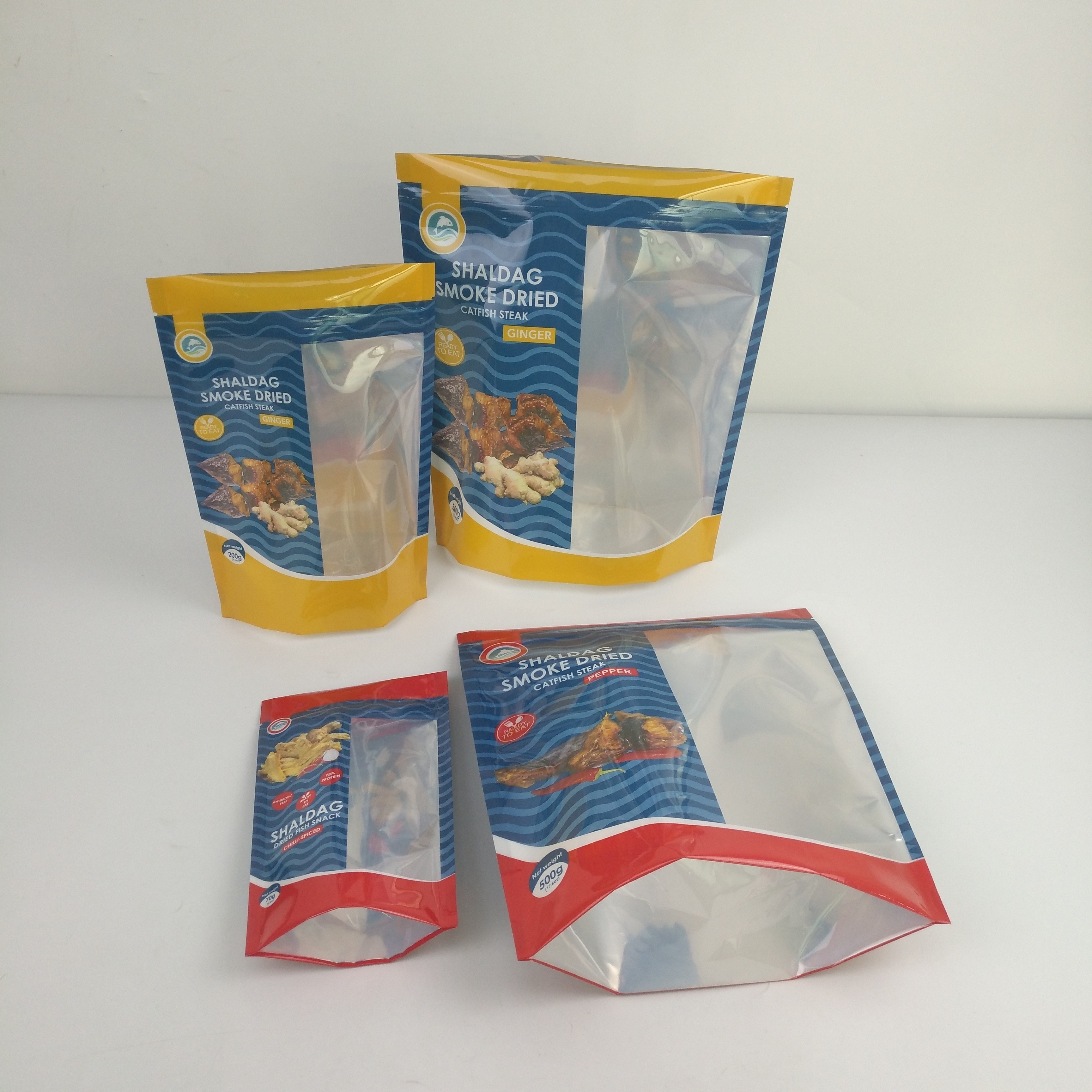 光沢のある臭いの証拠包装袋の軽食は袋の上の食糧マイラーのZiplockの立場を乾燥した