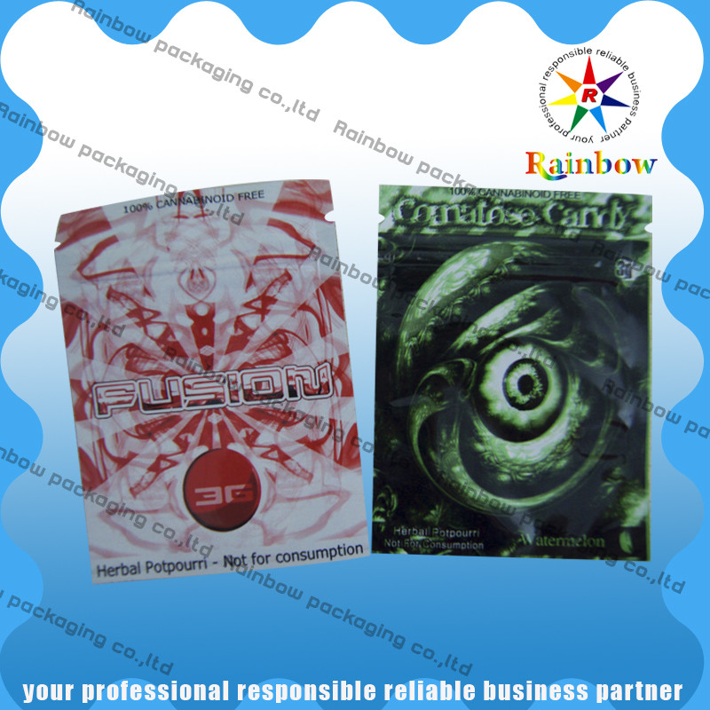 密封される 3 側と包むアルミ ホイルのプラスチック袋