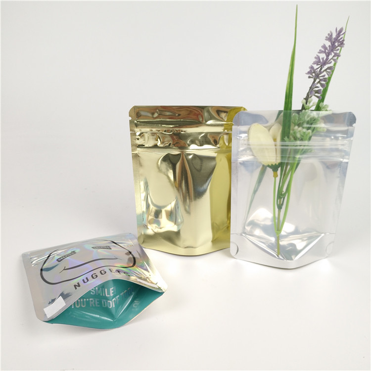 透明な注文の印刷されたマイラーは臭いの証拠の袋3.5g食用のジップ ロック式ホイル袋を袋に入れる