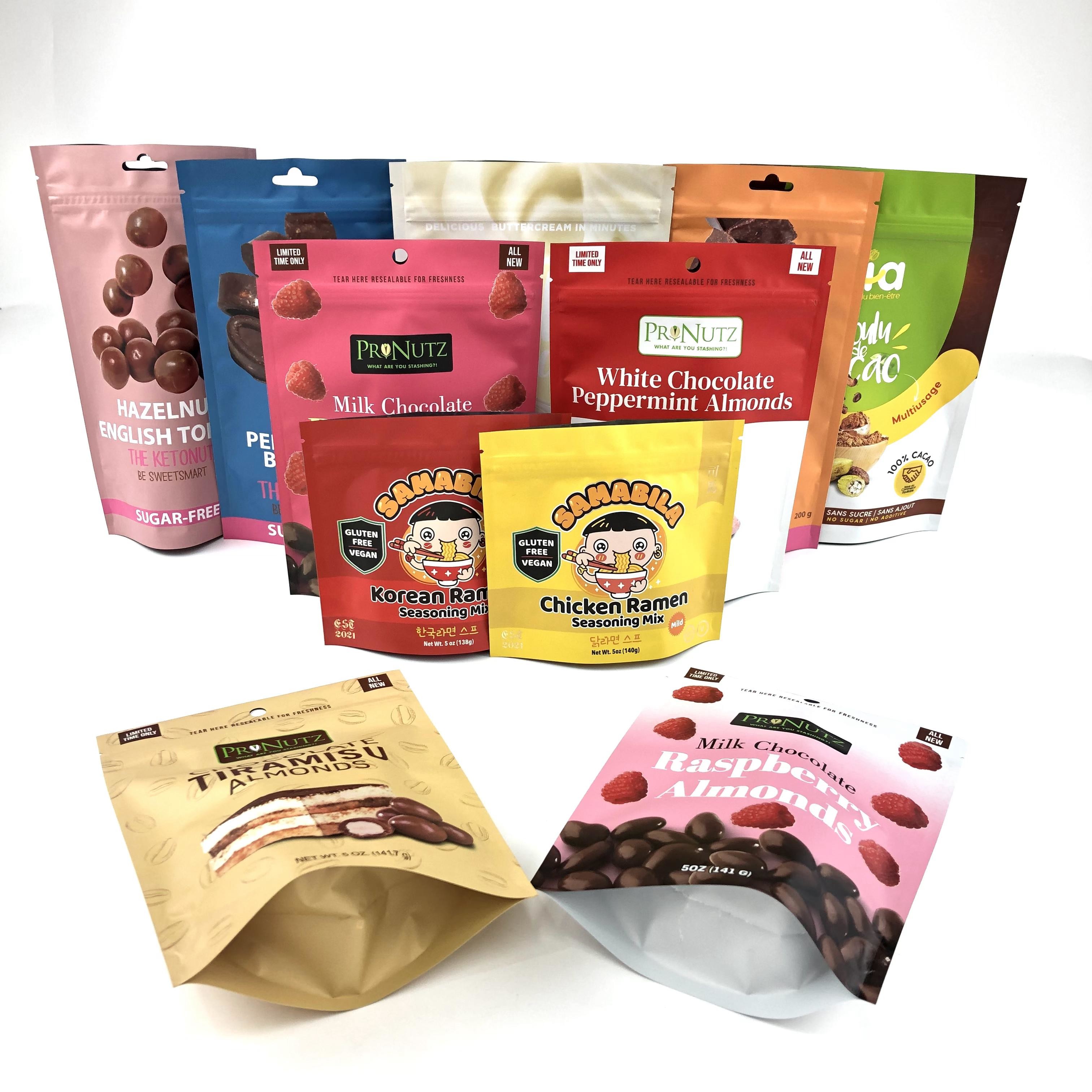 3.5g袋のジップ ロック式の臭いの証拠のポリ袋の上の食用の食糧立場を包むデジタル