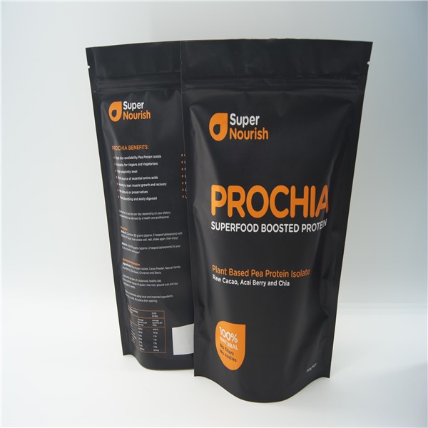 並べられたホイル ジップ ロック式袋、蛋白質の粉/食糧ホイルの包装袋を失敗させて下さい