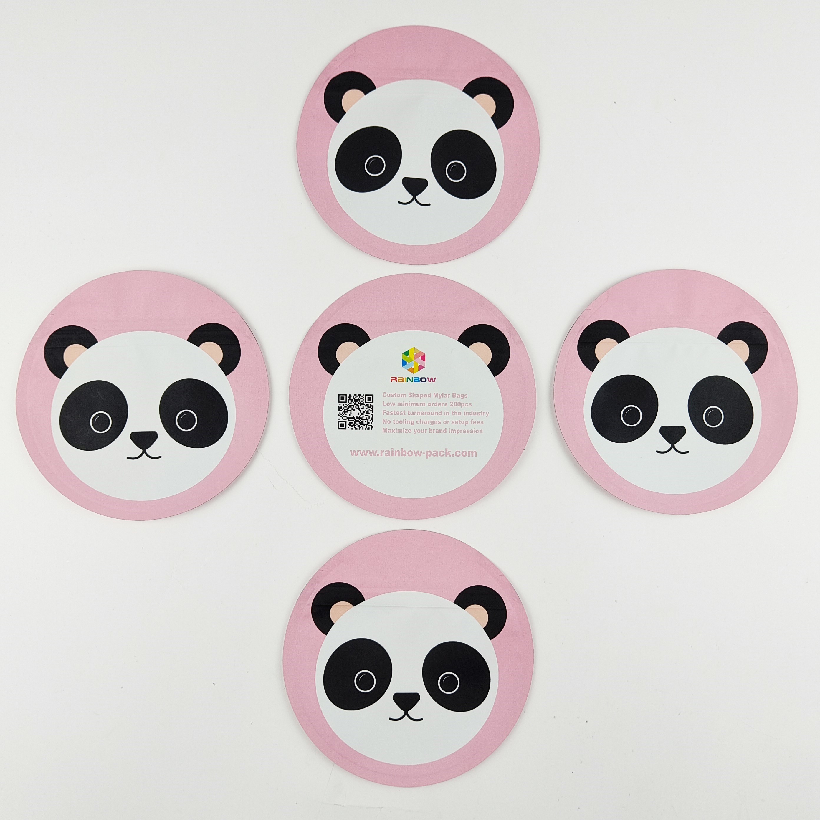 3.5g 7gの食用キャンデーの特別な定形袋の不規則な臭いの証拠はマイラー袋を型抜きしました