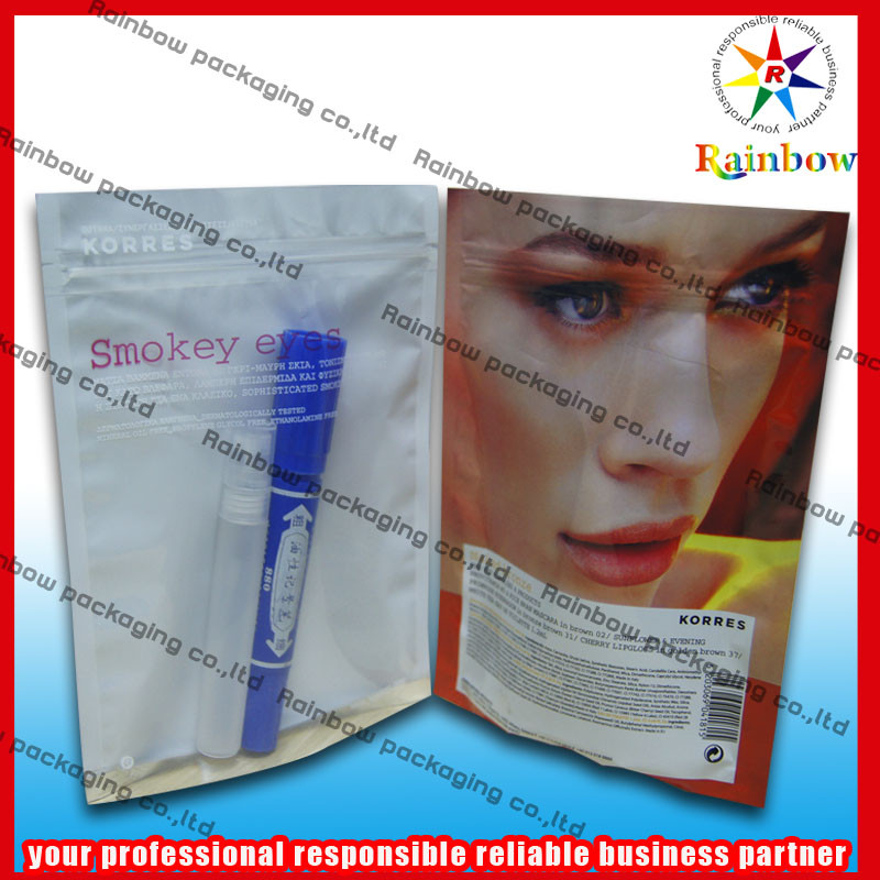 アルミ ホイルの化粧品の包装袋 Bpa 自由にジッパー ロックと