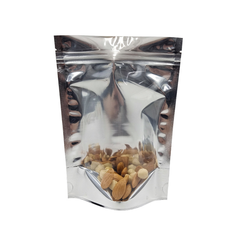 マイラーDoypacの明確な窓の前部銀を包むCMYKのアルミ ホイルはResealable立つ