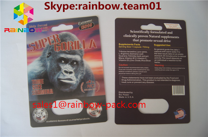 3D印刷カードFX 25000レンズのプラスチック3Dカード習慣は3D性の丸薬カードをpillspackagingサイV7 3Dの性を印刷しました