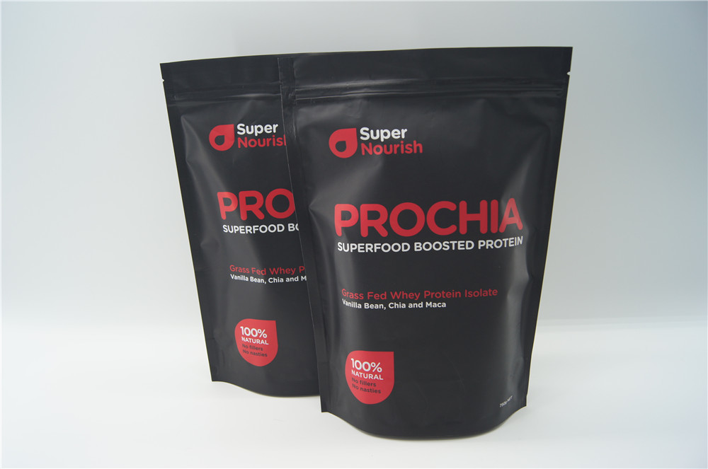 リサイクルされる注文のアルミ ホイルはジッパーの袋袋の乳しよう蛋白質の包装を立てます