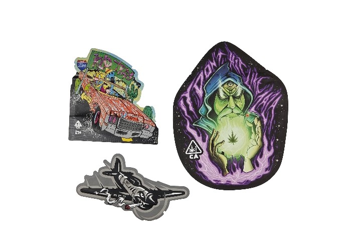 柔らかいタッチプラスチック3.5gマイラーのジッパー ロックはスペシャルの定形デジタル印刷を袋に入れる