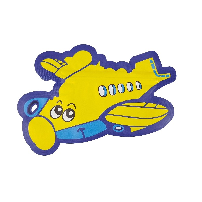 レーザー光線写真印刷の型抜きされたマイラー袋3.5g 7gの特別で不規則な定形Ziplock