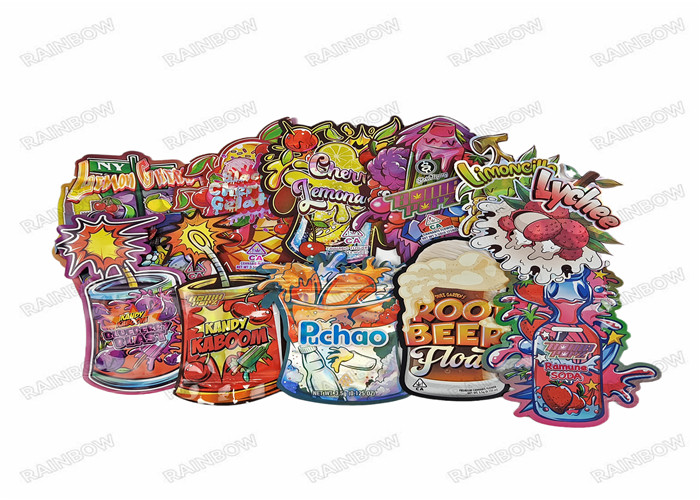 3.5g 食用デジタル印刷 食品包装 スタンドアップバッグ シープロック 臭いを防ぐプラスチックバッグ