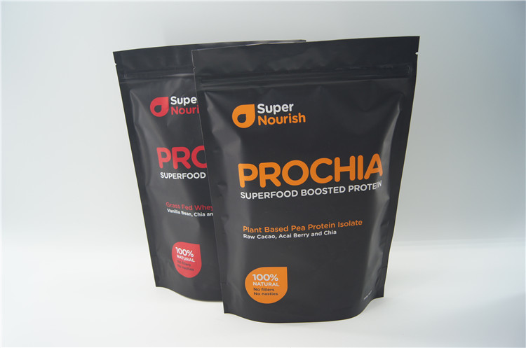 マットはアルミニウム乳しよう蛋白質の粉袋/アルミ ホイルを立てますジッパーの袋を印刷しました