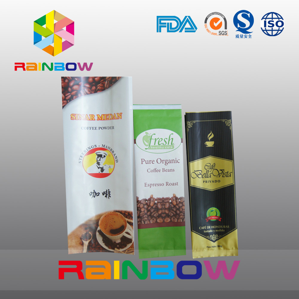 12oz弁/注文の印刷を用いる白い側面のガセットのコーヒー包装袋