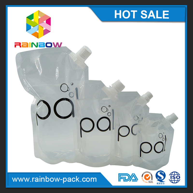 4oz/透明な8oz/16ozはBPAの自由な口が付いているワインの袋を立てます