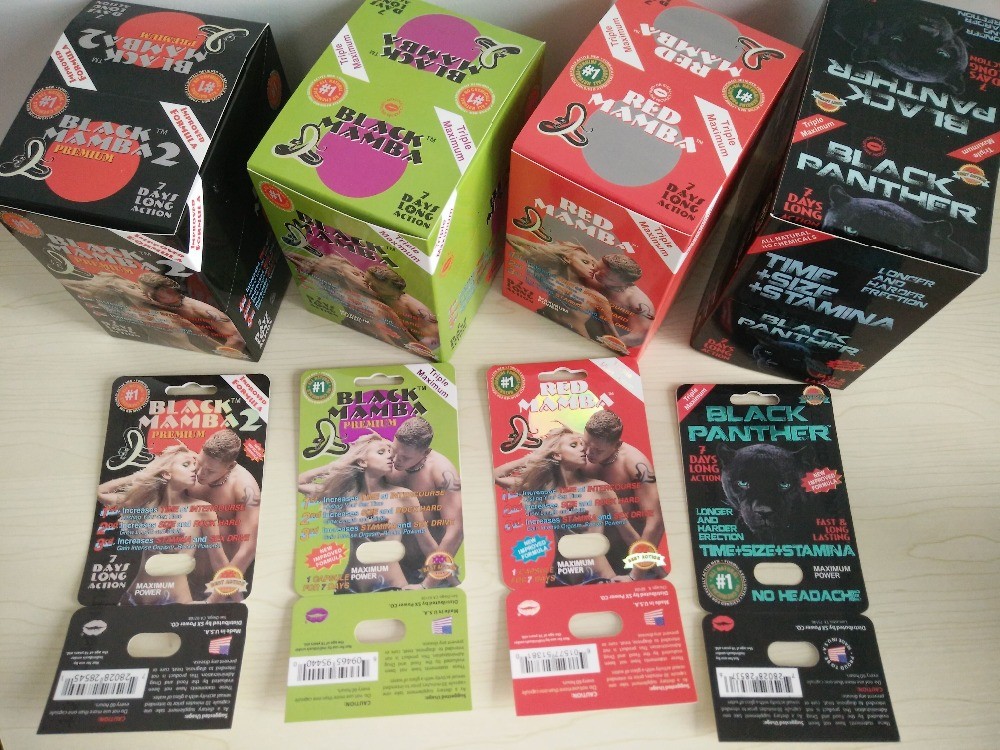 熱い販売のサイの3D効果のカードそしてディスプレイ・ケースを包む男性の強化の丸薬