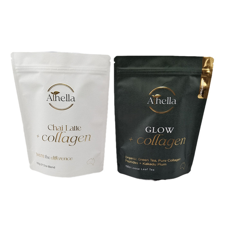 オーダーメイド 防湿 スタンドアップ ポッチ 熱印印付き カーフ紙袋 ローゴ付き 環境に優しい 臭いを防げる袋