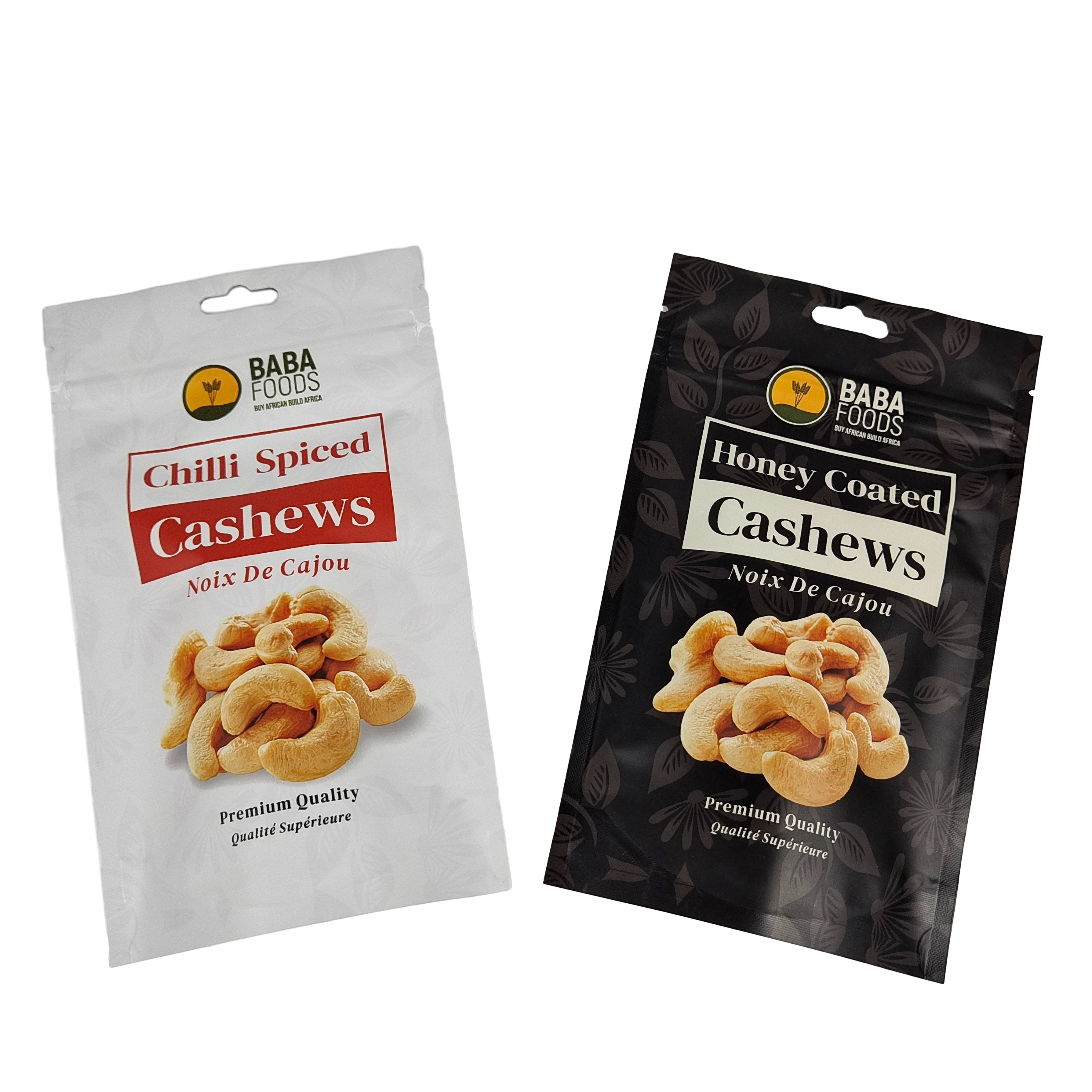 プラスチック アルミホイール 食品パッケージ カスタム 再開可能なスナックパッケージ ザイパー付きスタンドアップポック