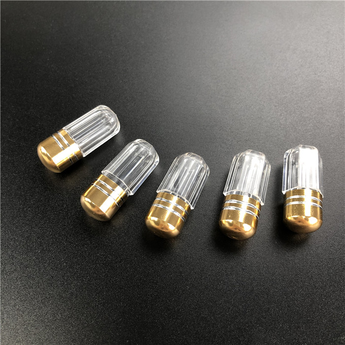 オクタゴンのスタイルの プラスチック製の薬容器 男性増強剤のための金属スプート