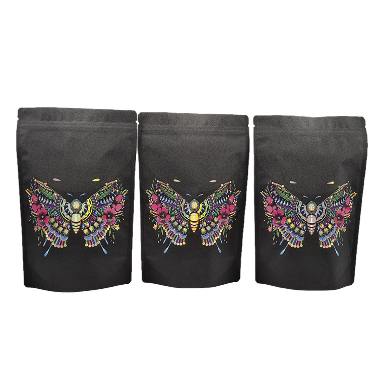 エコフレンドリーなクラフト紙包装袋 スパイスタンパク質粉末のためのスポットUV再閉可能なマイラー袋